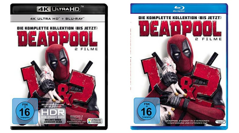 deadpool 1 and 2 blu-ray