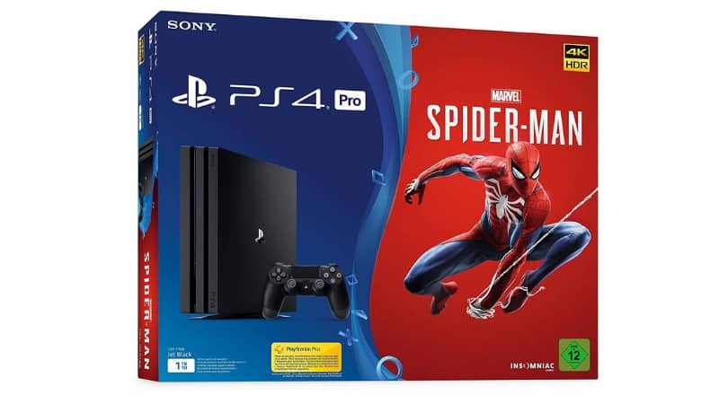 PlayStation 4 Pro - Konsole (1TB) Marvel's Spider-Man Bundle inkl. 1 DualShock 4 Controller