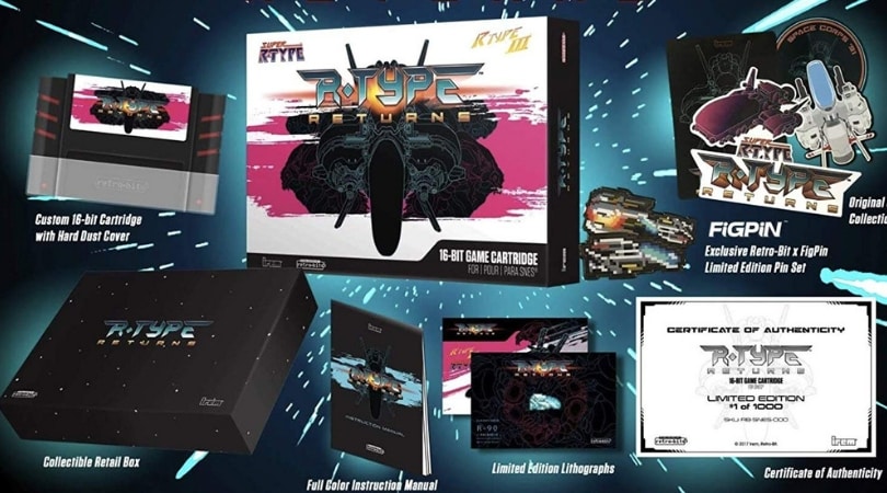 Retro-Bit R-Type Returns - Collectors Edition Black SNES