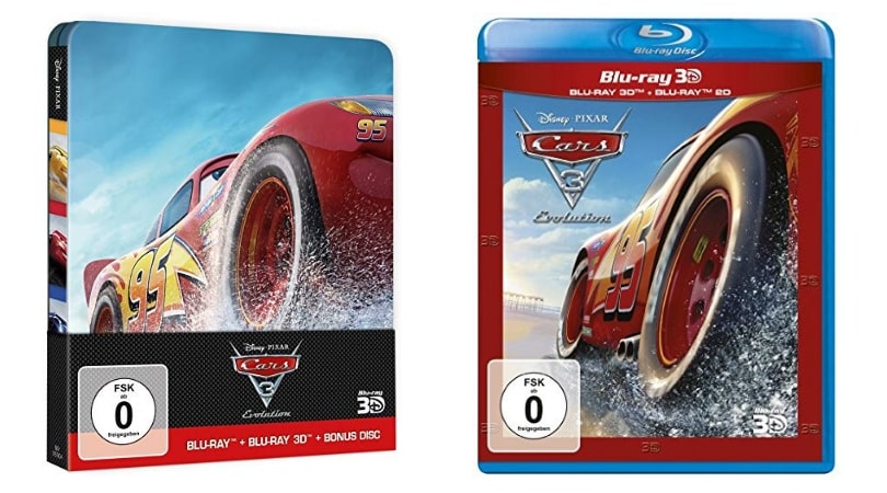 Cars 3 - Evolution (+ Blu-ray 2D) und steelbook edition