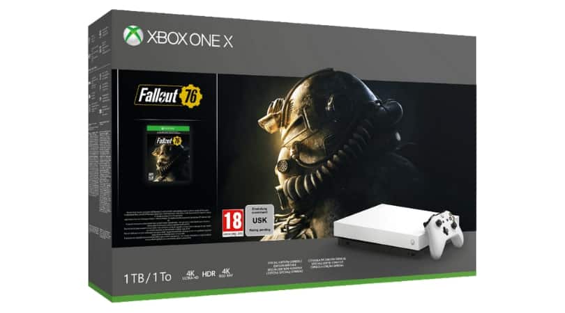 MICROSOFT Xbox One X 1TB Konsole – Robot White Special Edition Fallout 76 Bundle