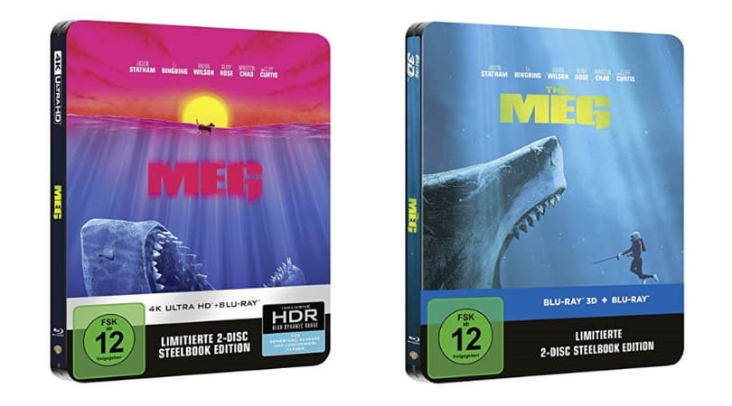 [Vorbestellen] Meg – Steelbook Edition [Blu-ray 2D/3D] und Steelbook Edition [Blu-ray 4K/2D] – Artworks final