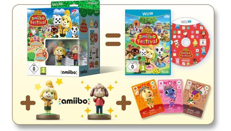 „Animal Crossing: amiibo Festival“ inkl. Figuren und Karten für Nintendo Wii U für 10€