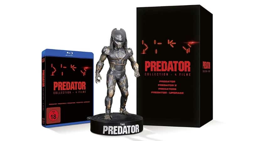Predator 1-4 Blu-ray Box + Statue