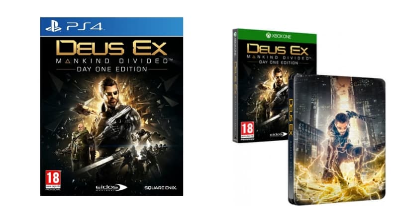 Deus Ex Mankind Divided Day One Edition Steelbook Xbox One Game
