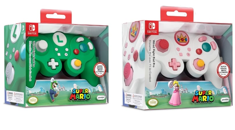 Nintendo Switch Luigi Wired Fight Pad Pro