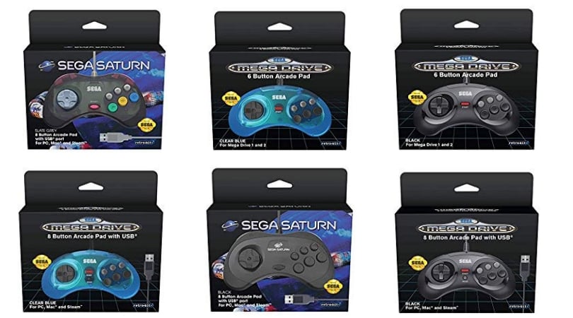[Vorbestellen] Retro-Bit: Official SEGA Mega Drive 8-button Arcade Control Pad (USB – Black) und weitere Controller…