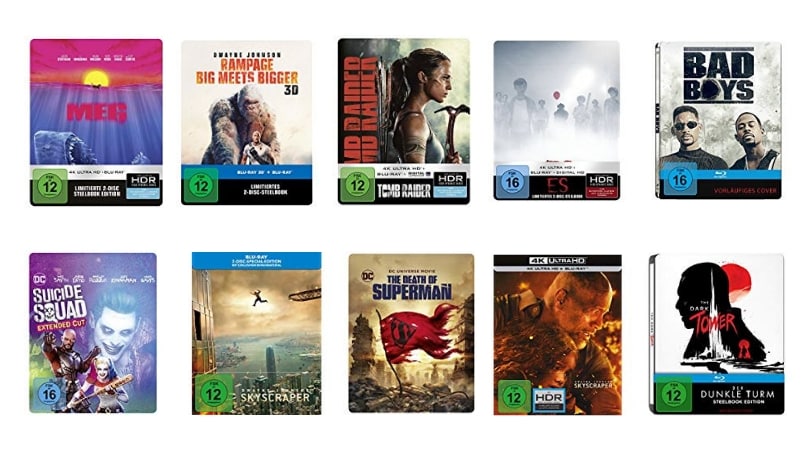 steelbooks reduziert