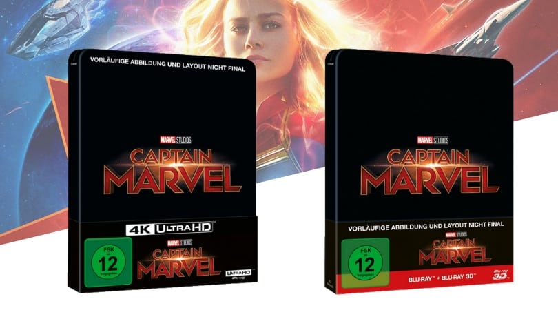[Vorbestellen] Captain Marvel – Steelbook Edition (Blu-ray 2D/3D) und (4K Blu-ray + Blu-ray)