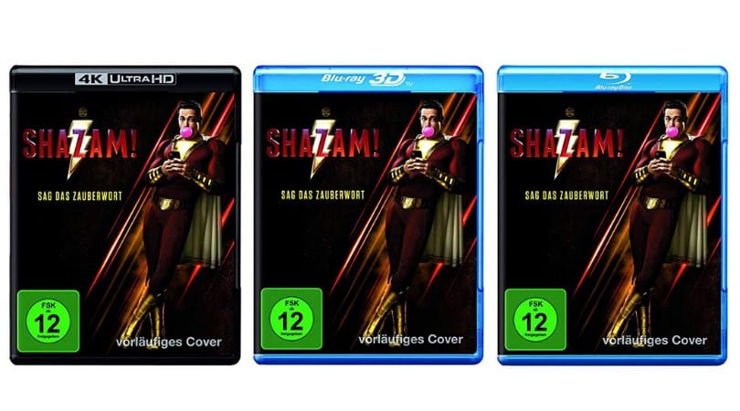 [Vorbestellen] Shazam! – verschiedene Varianten (Blu-ray, 4K UHD und 3D Blu-ray)
