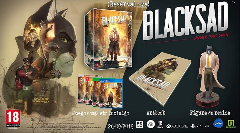 Blacksad – Under the skin – Collectors Edition (Playstation 4, Xbox One, Nintendo Switch, PC)