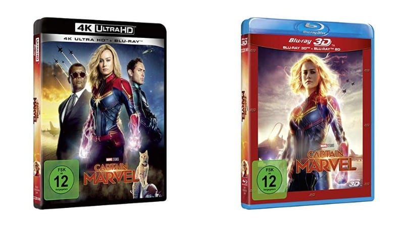Captain Marvel – Standard Edition (3D/2D Blu-ray) und (4K UHD + Blu-ray)