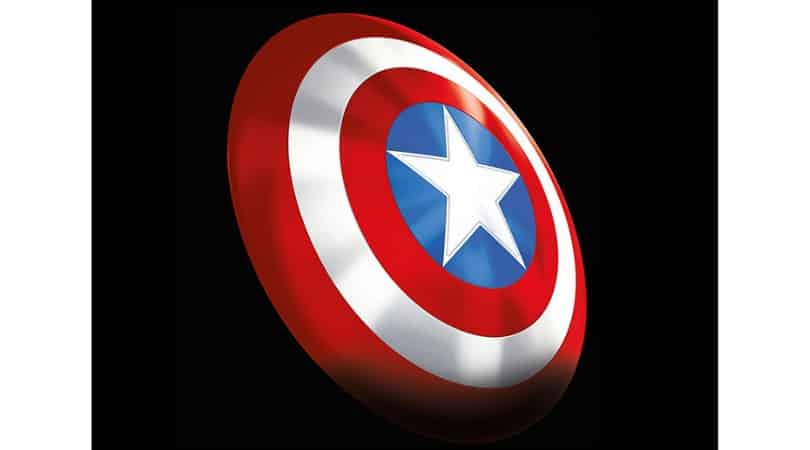 Captain America Shield 1/1 Replik – 80th Anniversary Edition (Classic Comic Version) für 84,43€