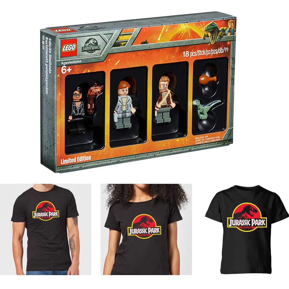 LEGO Jurassic World Minifiguren Set + Jurassic Park Shirt für 17,49€