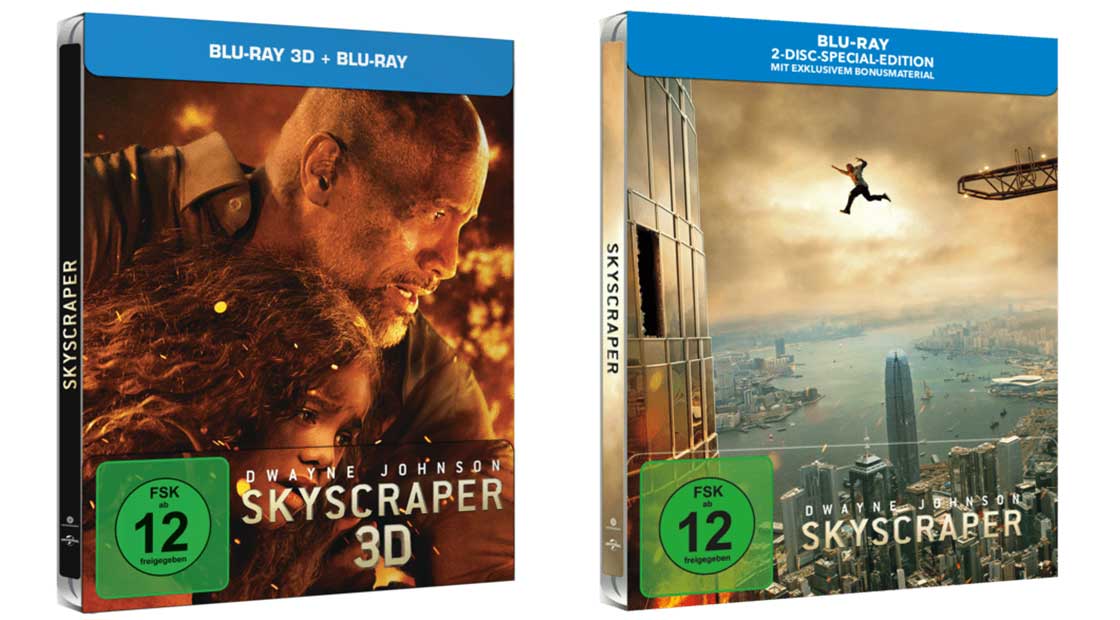 Skyscraper---Steelbook-Edition-(Blu-ray-3D-+-Blu-ray)-und-Steelbook-(Blu-ray)