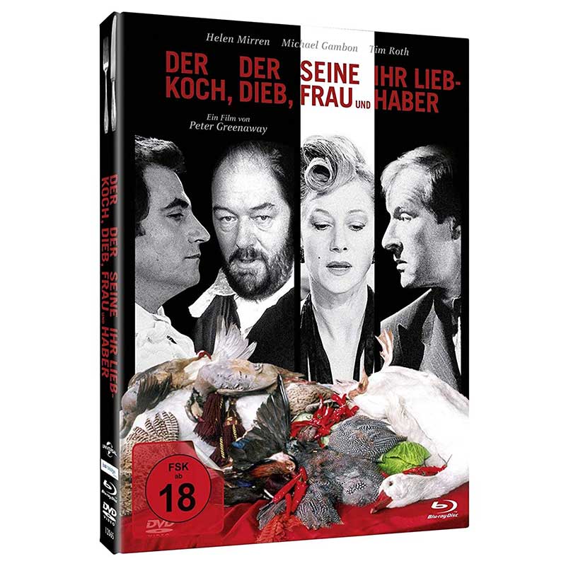 “Der Koch, der Dieb, seine Frau und ihr Liebhaber” im Blu-ray Mediabook für 9,79€
