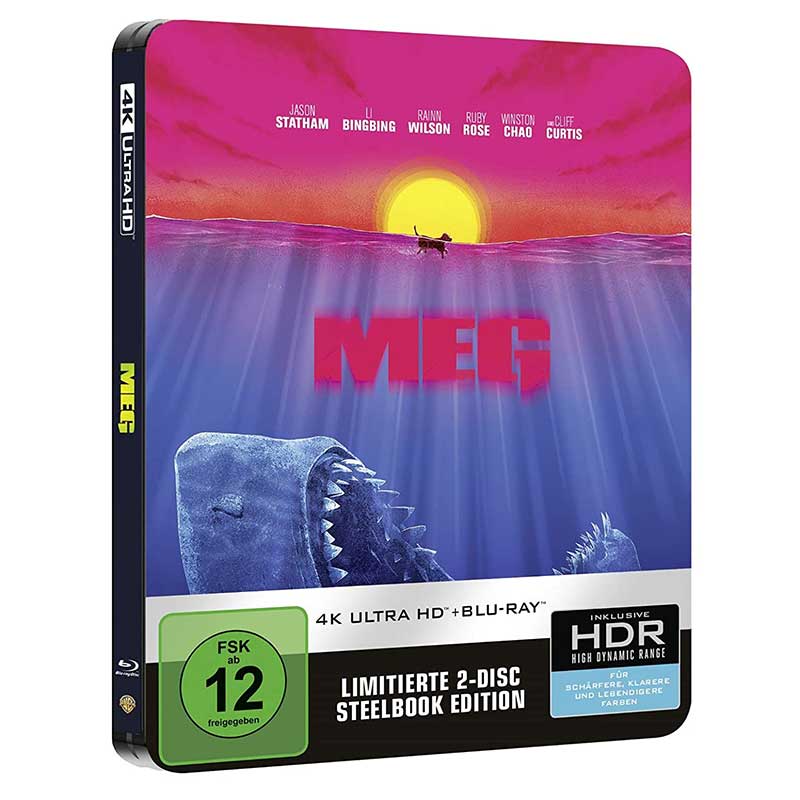 Meg – Steelbook Edition (4K Blu-ray + Blu-ray) für 18,58€