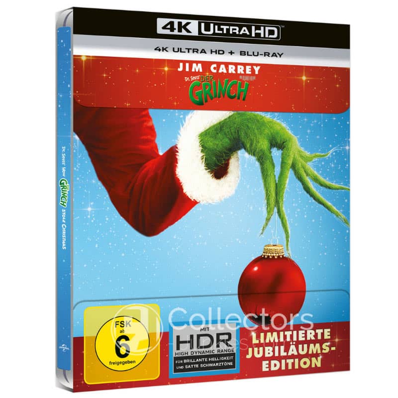 Der Grinch (2000) – Steelbook Edition (4K UHD + Blu-ray) für 13,99€