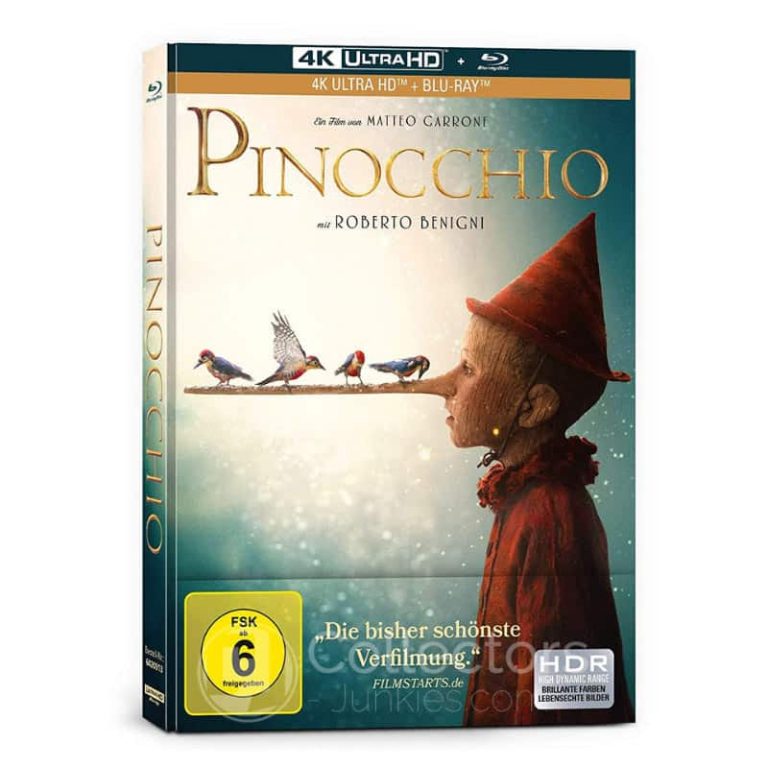 „Pinocchio“ Mediabook Edition (4K UHD Blu-ray + Blu-ray) für 11,11€ zzgl. VSK