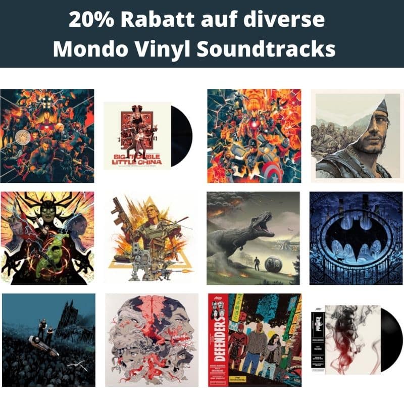 20% Rabatt auf ausgesuchte Mondo Soundtracks auf Vinyl (England)