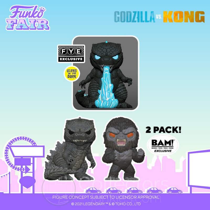 7 Godzilla Vs Kong Funko Pop Figuren