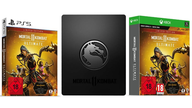 Mortal Kombat 11 Ultimate – Limited Edition inkl. FuturePak für Playstation 5 für 28,49€ und Xbox One/ Series X für 25,49€ zzgl. 5€ USK 18 Versand