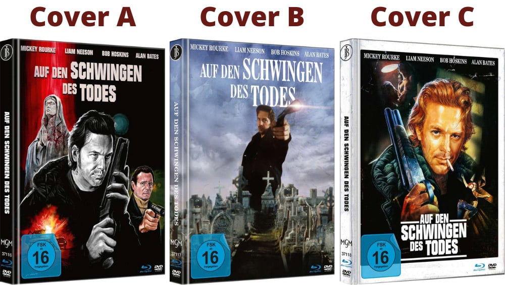 „Auf den Schwingen des Todes“ im Blu-ray Mediabook Cover A & B für je 17,94€/ 17,98€, Cover C für 15,99€