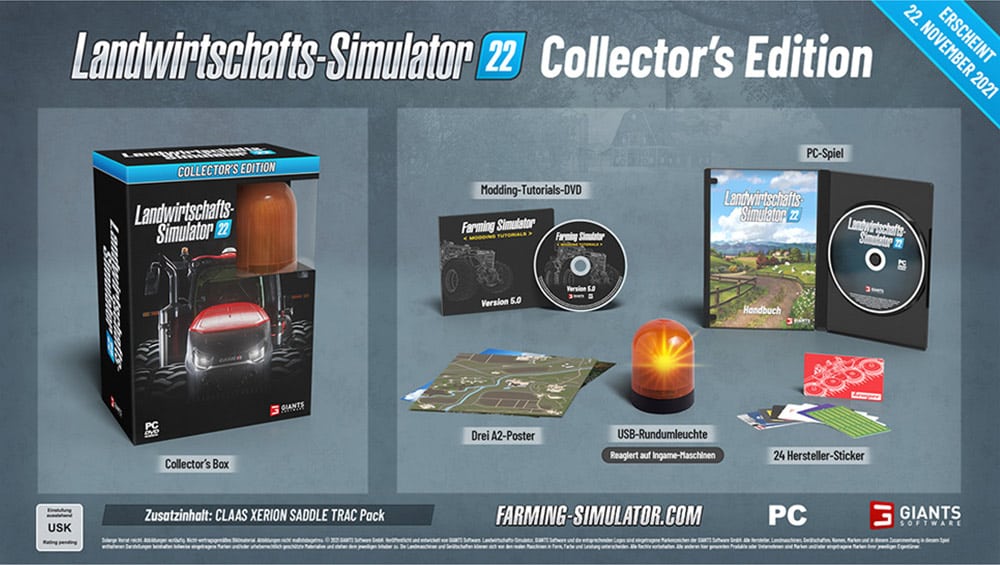 „Landwirtschafts-Simulator 22“ Collectors Edition für den PC & Weitere Varianten | ab November 2021