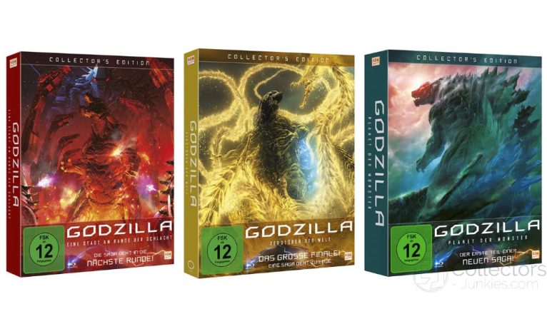 Godzilla „Zerstörer der Welt“, „Planet der Monster“ & „Eine Stadt am Rande der Schlacht“ jeweils als Blu-ray Collectors Edition ab 13,47€
