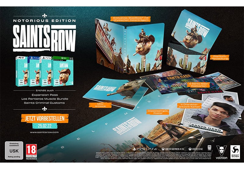 „Saints Row“ Notorious Edition für die Playstation 4 für 20€