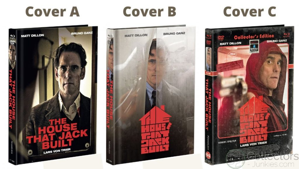"The House That Jack Built" in 3 Bluray Mediabooks ab August 2021 Update