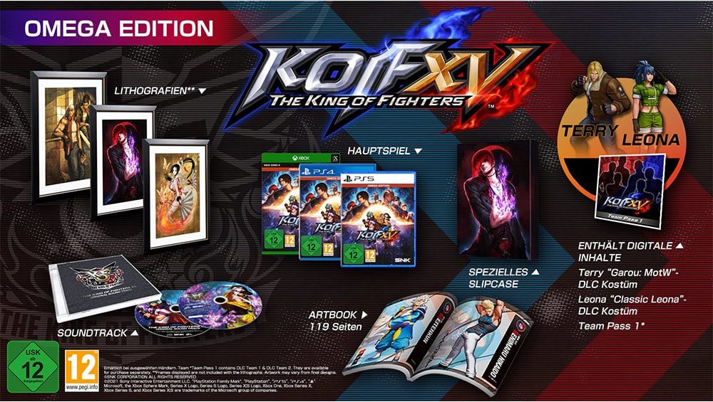 „The King of Fighters XV“ Omega Collectors Edition für 4 für 55,99€ | Standard Variante für Amazon, MediaMarkt & Saturn für je 29,99€