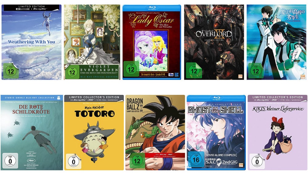 Anime Sparaktion: Für 100€ einkaufen, nur 75€ bezahlen – Auswahl aus über 700 Titeln