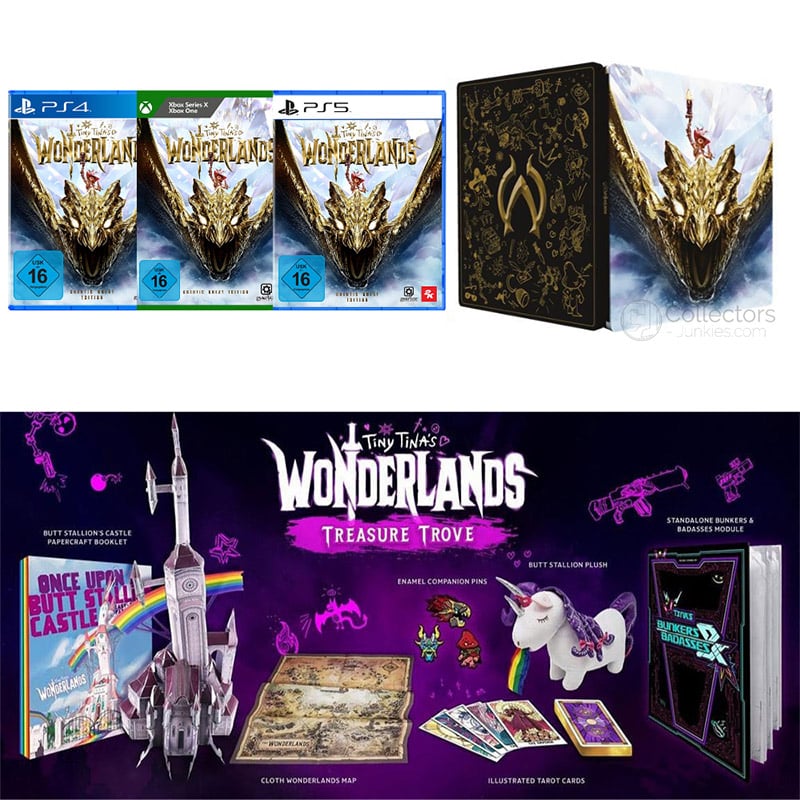 “Tiny Tina’s Wonderlands” Collectors Edition, Steelbook und weitere Varianten für PS4/5, Xbox One/Series X und PC | ab März 2022 – Update4