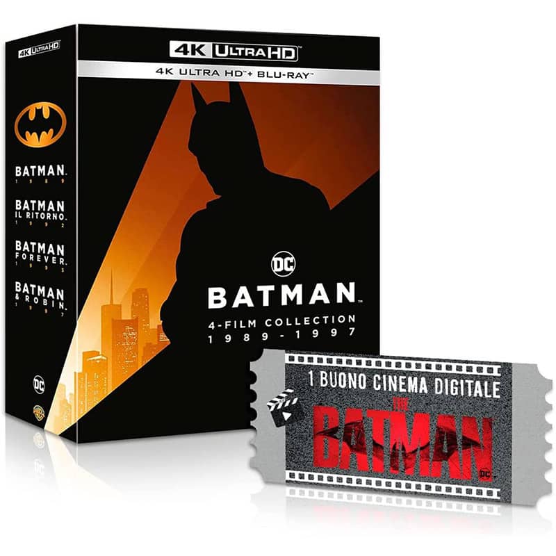 Batman 1-4 Collection (4K UHD + Blu-ray) (8 Discs) für 25,76€ (IT)