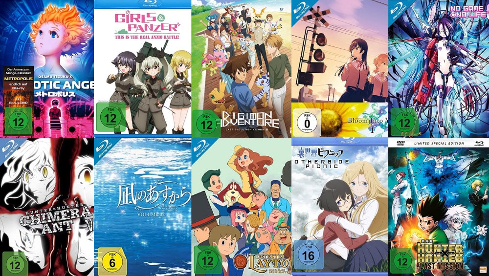 3 für 2 Anime Aktion (Blu-ray und DVD) – Auswahl aus über 200 Titeln