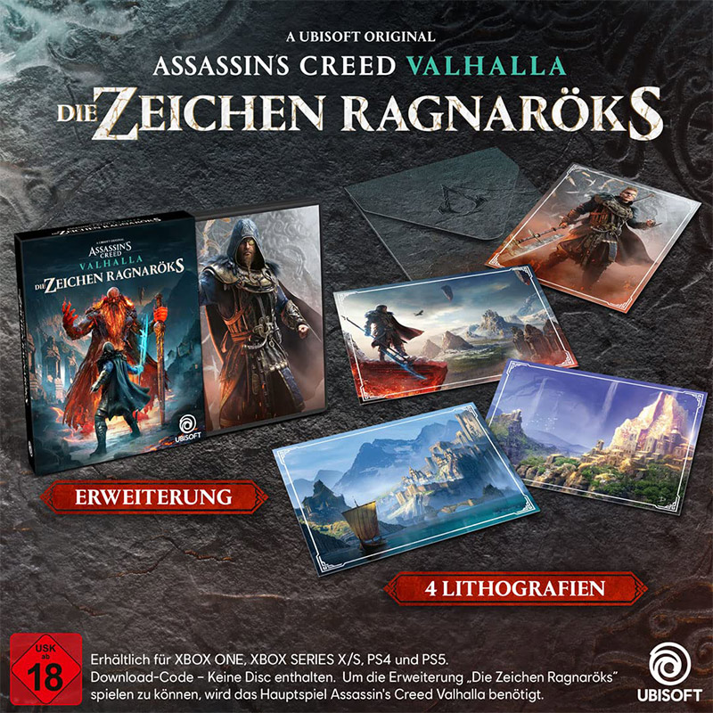 “Assassin’s Creed Valhalla: Die Zeichen Ragnaröks” Erweiterung ab März 2022 als “Code in A Box” Version – Update