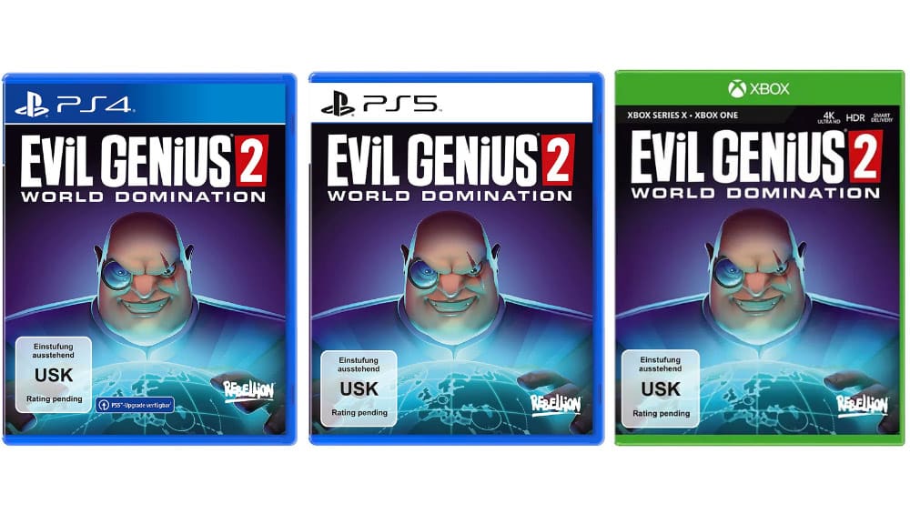 “Evil Genius 2” für die Playstation 5/ 4 und Xbox Series X/ One für je 19,99€