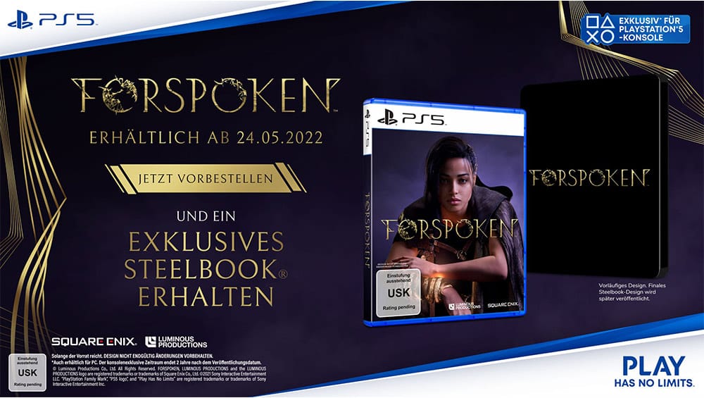 “Forspoken” ab Mai 2022 inkl. Steelbook für die Playstation 5 – Update2