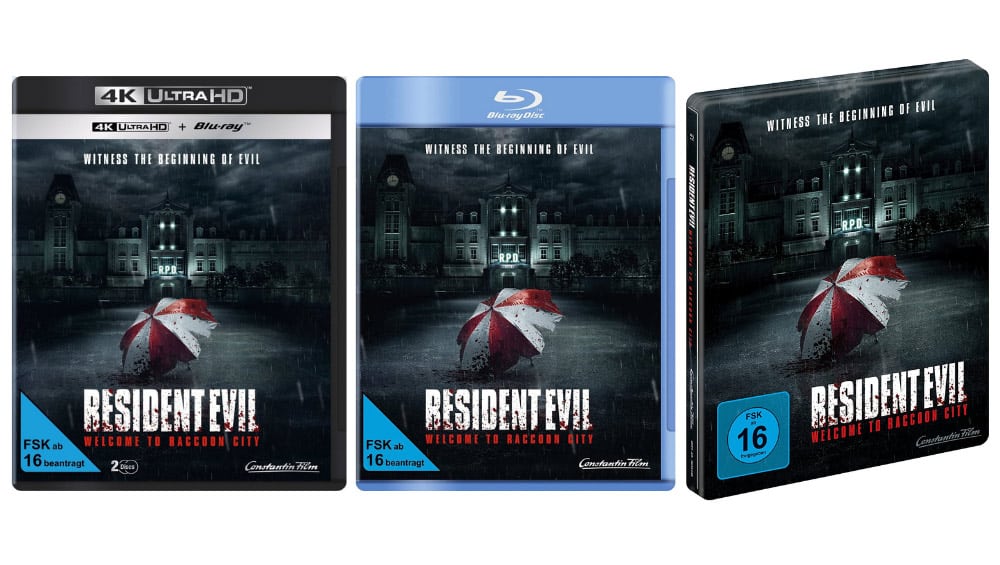 “Resident Evil: Welcome to Raccoon City” ab März 2022 im HD Steelbook & als Standard Varianten auf 4K UHD, Blu-ray & DVD | 4K Steelbook (UK/US/FR) – Update9