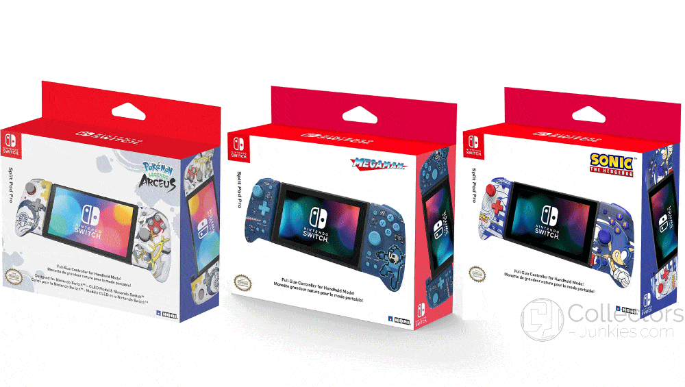 HORI Split Pad Pro ab Januar 2022 im “Pokémon Legends: Arceus”, “Sonic” & “Mega Man” Design für die Nintendo Switch – Update2