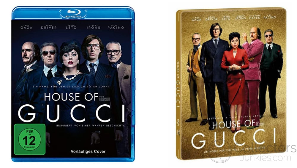 “House of Gucci” ab März 2022 auf Blu-ray & DVD | 4K- & Blu-ray Steelbook (IT)