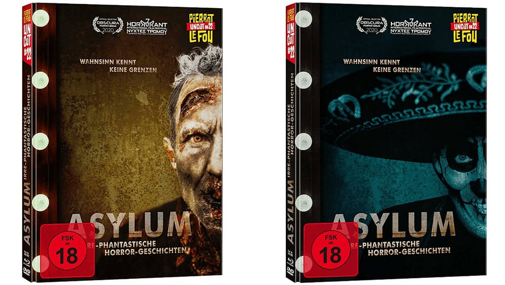 “Asylum – Irre-phantastische Horror-Geschichten” im Mediabook Cover A und C für je 9,99€