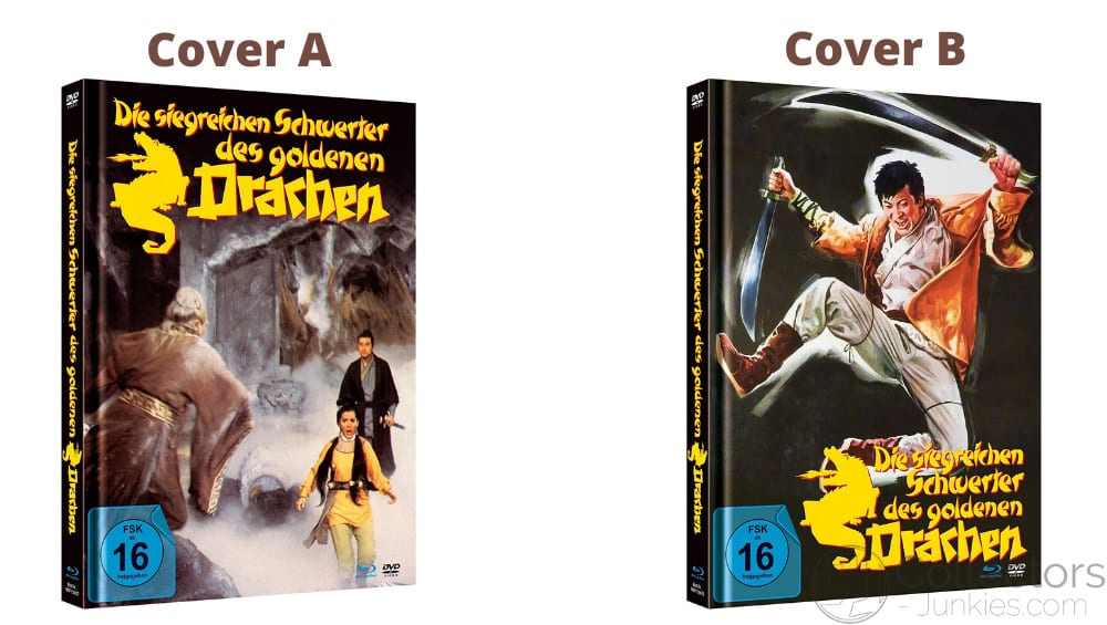 „Die siegreichen Schwerter des goldenen Drachen“ im Blu-ray Mediabook Cover A für 18,90€ & Cover B für 17,99€