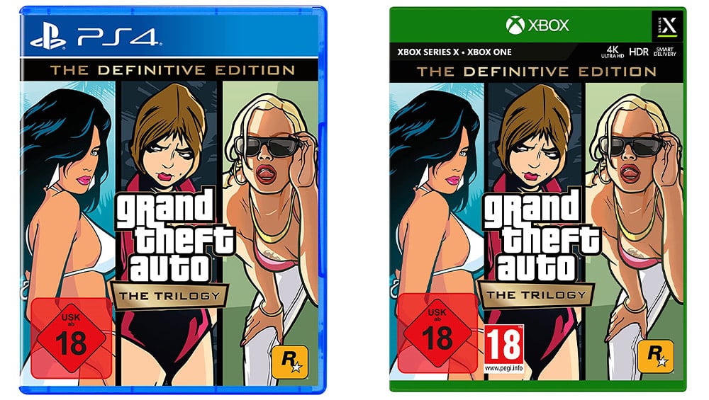 “Grand Theft Auto: The Trilogy – The Definitive Edition” für die Playstation 4 & Xbox Series X/ One für je 31,99€