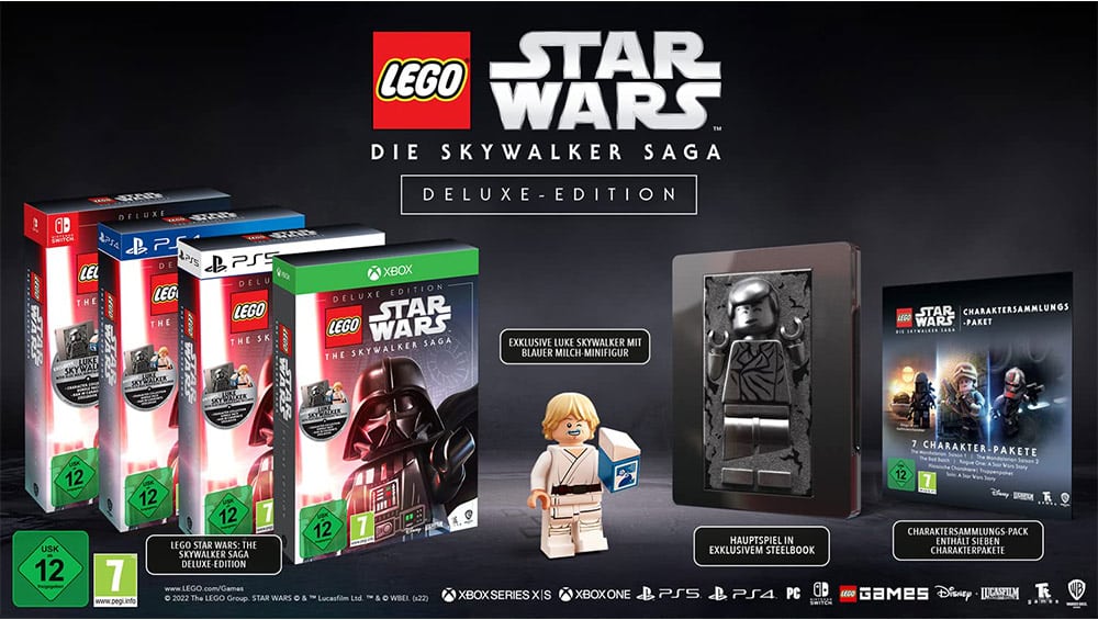 LEGO Star Wars: Die Skywalker Saga – Deluxe Edition inkl. Steelbook (Playstation 4/5, Xbox Series X/One, Nintendo Switch) | ab April 2022 – Update4