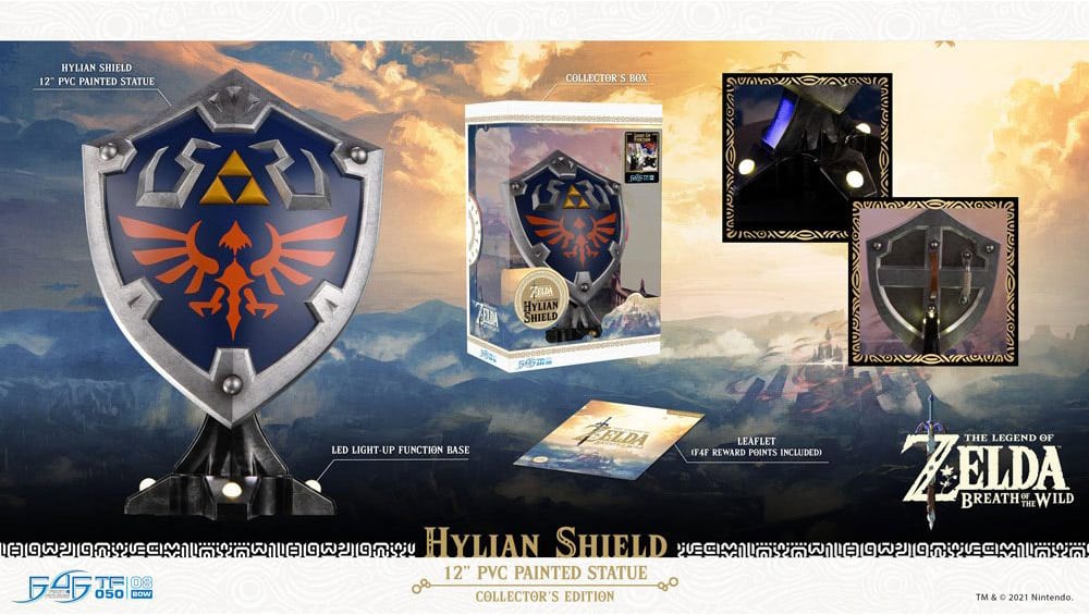 The Legend of Zelda: Breath of the Wild – Hylian Shield Statue ab August 2022 Collectors Edition von First4Figures – Update