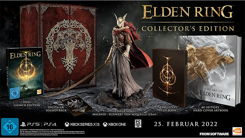 “Elden Ring” Collectors Edition für die Playstation 5/, Xbox Series X/ One & PC für je 189,99€