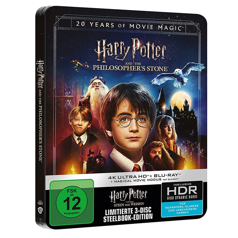 „Harry Potter und der Stein der Weisen“ im 4K Steelbook für 16,99€