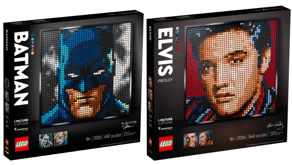 LEGO Art Set „Jim Lee Batman Kollektion“ & “Elvis Presley – The King“ ab März 2022 – Update3